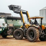 The Valtra front loader plays an important role at MG Jacobsz Farming.