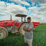 Ralph Dalu, a young farmer based in Banket, Zimbabwe.
