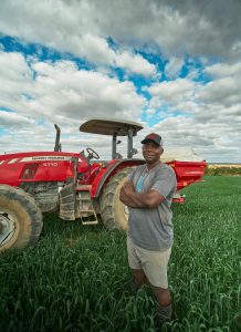 Ralph Dalu, a young farmer based in Banket, Zimbabwe.