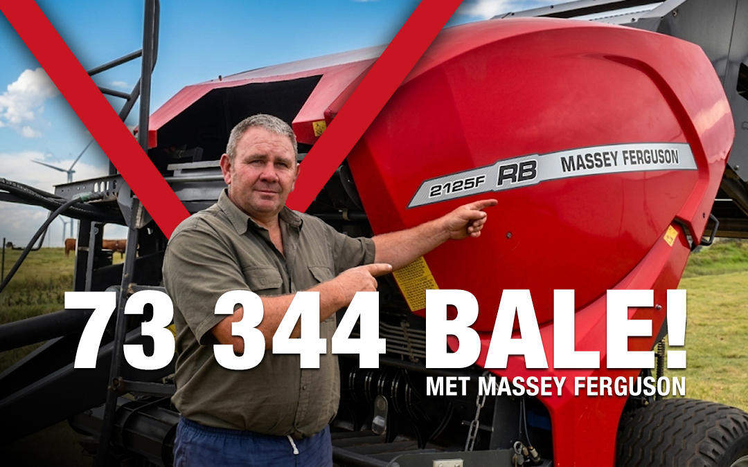 Boer baal 73 344 bale met Massey-baler